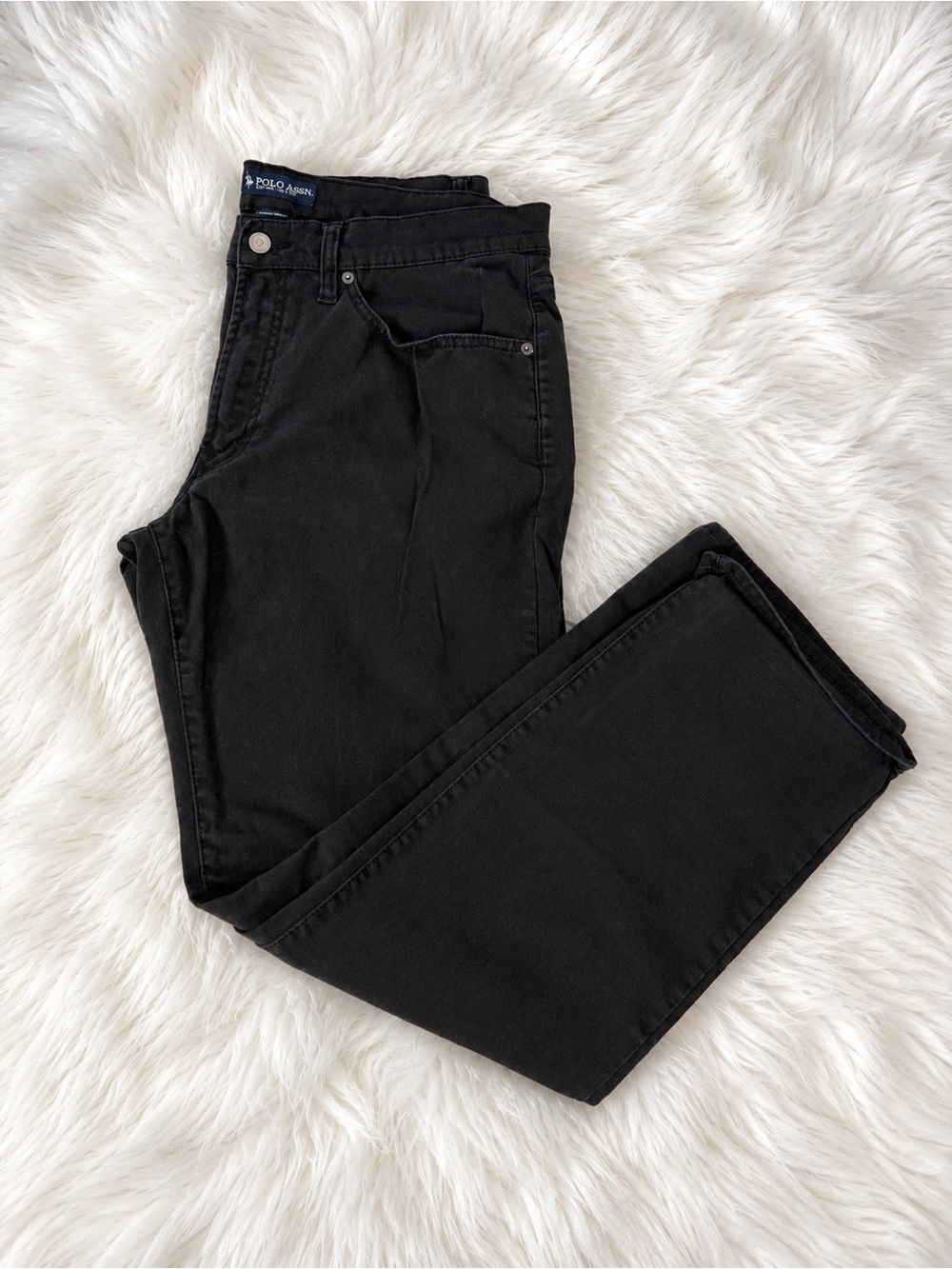 Polo Ass by Ralph Lauren Black Slim Straight Men's Jeans